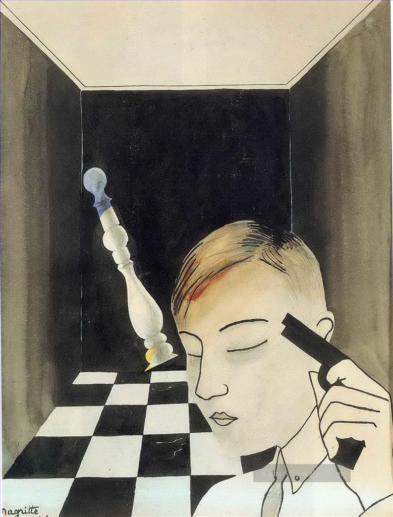 Schachmatt 1926 René Magritte Ölgemälde